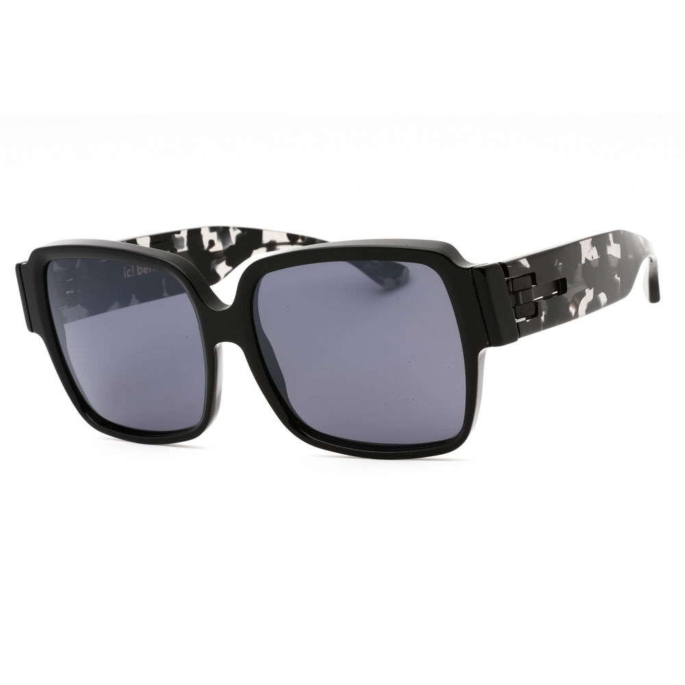 NWT IC Berlin Sara-A066445500245711507 Ecoblack Rectangle 57mm Sunglasses